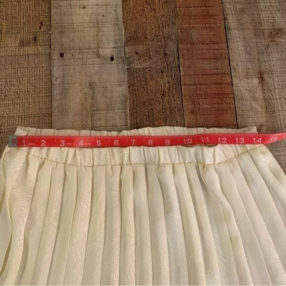 In the Mood vintage grandma core pale yellow lace blouse with skirt size 12 - Picture 7 of 13